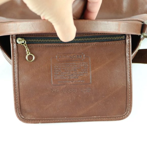 Coach Vintage Brown Laurel Leather Framed Clam Shell Shoulder Bag Purse Made USA - Picture 7 of 12